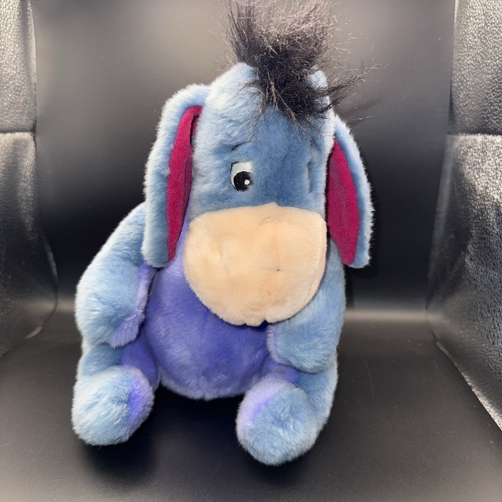 Disney Winnie the Pooh 12" Eeyore Sitting Plush Removable Tail Store Exclusive